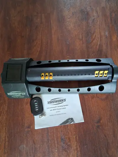 Solar rechargeable oscillating sprinkler, View more