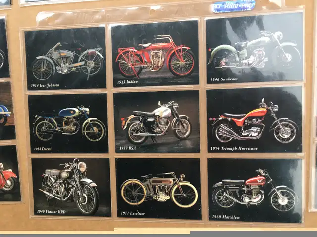 1993 Vintage Motorcycle 57 CARDS Set- Indian, Harley Davidson in Arts & Collectibles in Oshawa / Durham Region - Image 7