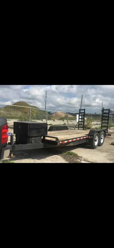 Trailer is 16 feet in length with electrical winch. Message if interested thanks.