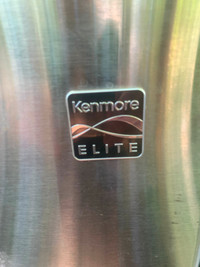 Kenmore Elite fridge doors – stainless steel (French door style)