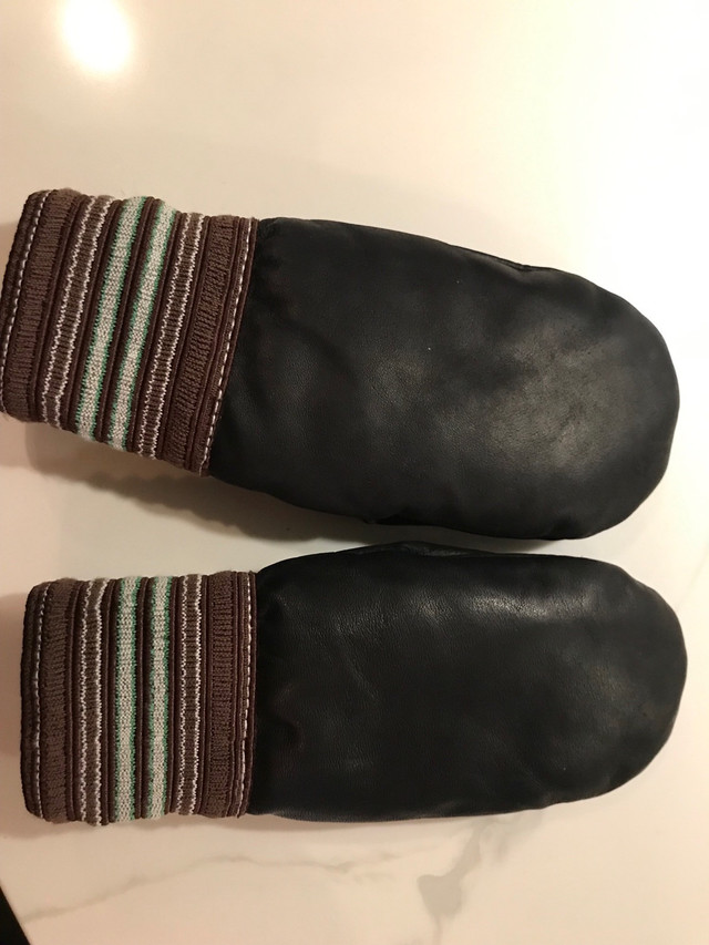 Raber Leather Mitts - size 5 (for 4-6 year old) in Kids & Youth in Winnipeg - Image 4