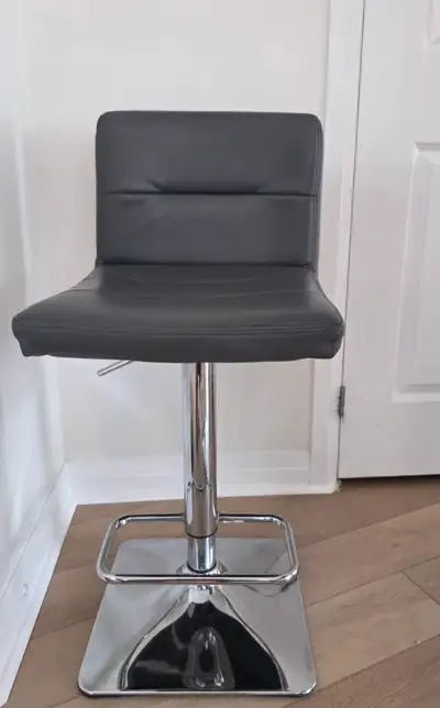 Grey Faux Leather Bar Stools, View more