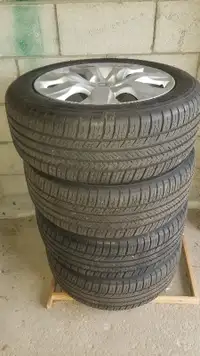 4 x 17 inch Michelin PILOT Tires, Honda Rims, TPMS sensors