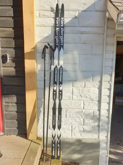 200cm cross-country ski + 155 cm poles + boots size 12, View more