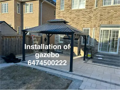 gazebo installation , View more