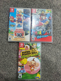 Nintendo Switch Games. Super Mario 3d Allstars, Odyssey
