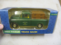 Ertl 1955 GMC Chevy John Deere Toy Truck Bank In Box