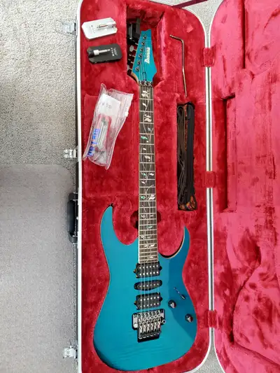 Like New, never used Ibanez J Custom RG8570Z - Chrysocolla, View more