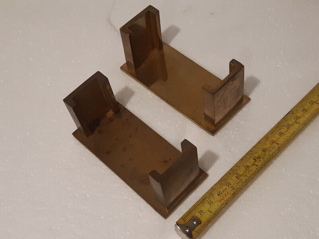 2 SOLID BRASS business card holders - matching vintage pair in Other Business & Industrial in Hamilton - Image 3