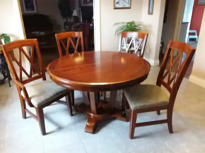 Dining Room Table and Six Chairs, View more