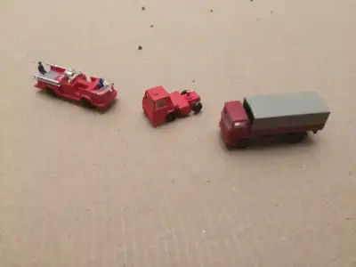 Lot includes 3 trucks (plastic models) 1 fire truck 1 box truck 1 highway tractor Please see my othe...