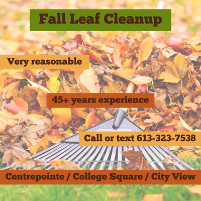 Fall Leaf Cleanup & Snow Shovelling, View more