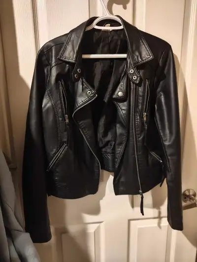 women's faux leather jacket , View more