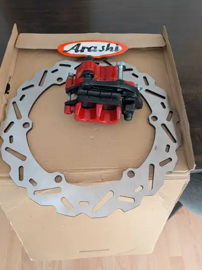 Disque de frein avant pour Honda CBR 500 CBF 500 avec étrier et plaquettes.