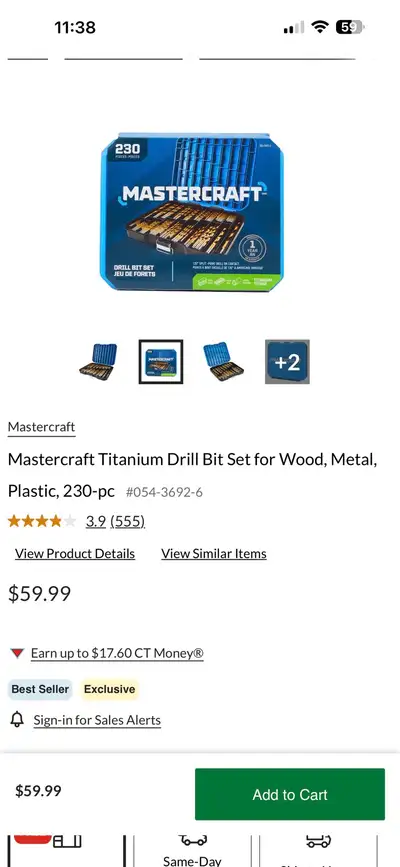 Mastercraft Drill Bit Set, View more