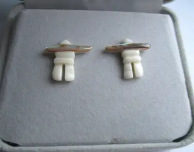 Glacier Pearle Mother of Pearl Abalone Inukshuk Stud Earrings, View more