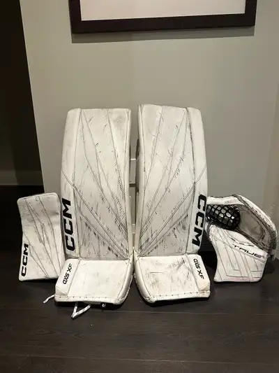 33" 2024 CCM Axis XF Pro Regular Goalie Full Set (Used), View more