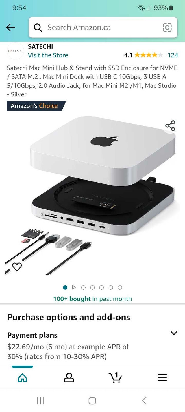 Satechi Mac Mini Hub in Cables & Connectors in Hamilton - Image 2