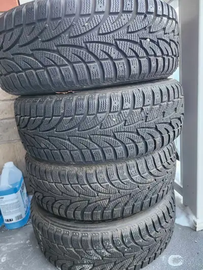 I am selling a set of four Sailun Ice Blazer WST1 winter tires, size 205/55R16 91T, mounted on steel...