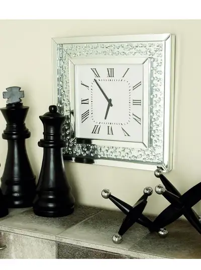 Mirror / Crystal wall clock, View more
