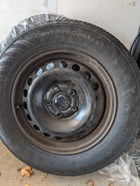 195-65-15 Continental tire, brand new on rim 