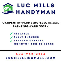 Luc Mills Handyman services / Services bricoleur Luc Mills
