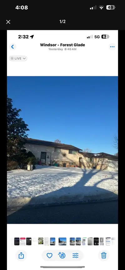 There is a bilevel backspit 4 bedroom house with 2 bathrooms and 2 living rooms, dining room and kit...