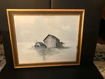 Framed Barn Print  23” x  19”, View more