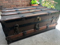 Vintage travel/ steamer travel trunk 