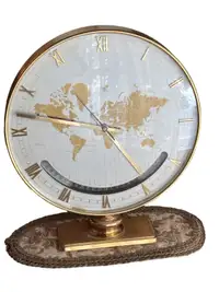 10” KIENZLE World Time Zone Clock Modernist Heinrich Muller
