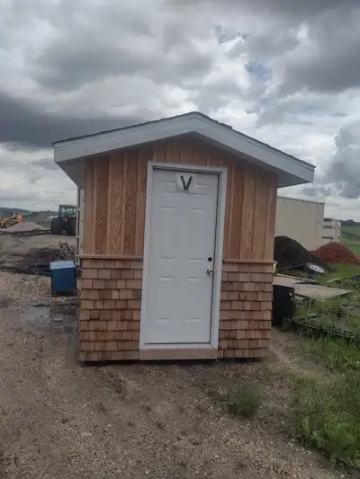 Well constructed (not from a kit and not plastic) 7 x 9 Utility Building. Great to be used as a typi...