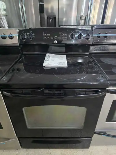 Like New GE 30" Black Electric Ceramic Top Stove Oven Range , View more