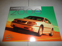 2000 Chevrolet Impala Sales Brochure. New. Can mail in Canada