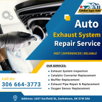 Auto Exhaust System Repairs Service in Saskatoon