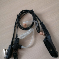 Signal Earpiece for M7 - 2 wire clear tube Earpiece with PTT