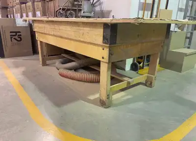 Antique Workbench/Kitchen Island/Garden Market Vendor Table, View more