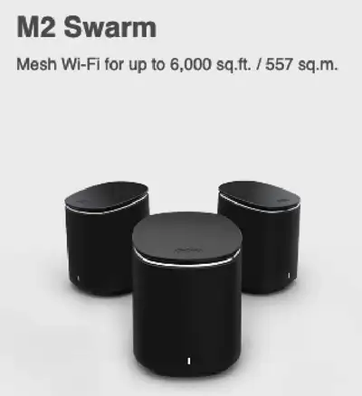 Mesh Routers Mercku Swarm with Wi-Fi coverage up to 6,000 SQ Ft, View more