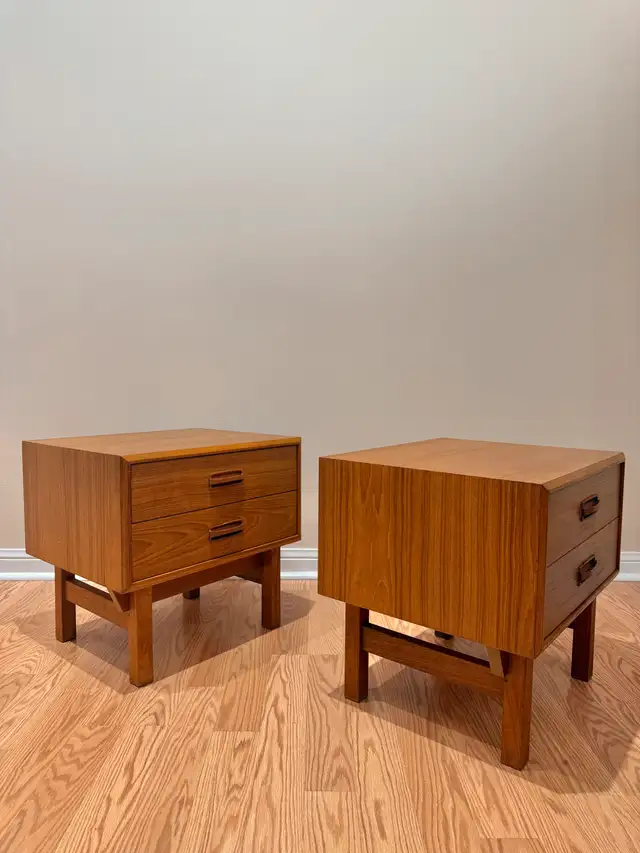 Mid Century Teak Bedside Tables62863286359426122