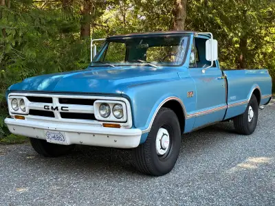 1967 GMC 920 LWB pickup, factory 327 / TH400, showing 58K miles that is believed to be original. The...