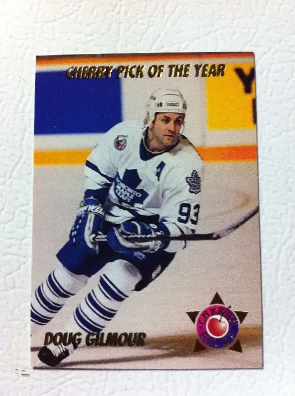 RARE - '92-'93 Parkurst Cherry Pick of the Year - Doug Gilmour in Arts & Collectibles in Hamilton - Image 2