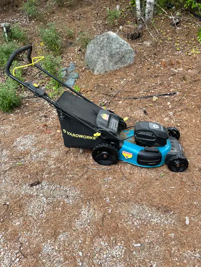 Yardworks mower and trimmer , View more