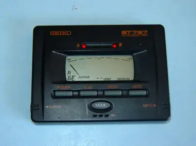Seiko ST 737 Digital LCD Guitar & Bass Pitch Note Tuner, View more