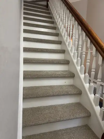 Stairs carpet runner installation , View more