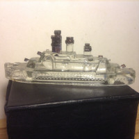 Vintage Victory Glass Co. Candy Container Ship  Boat