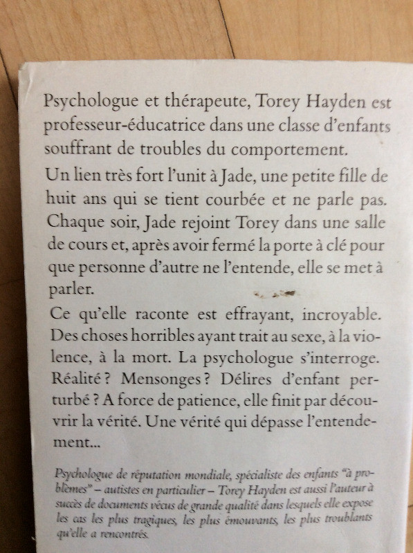 roman Torey Hayden :`'l'enfant qui ne parlait pas' dans Essais et biographies  à Ville de Québec - Image 2