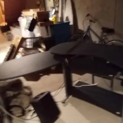 *MOVING SALE* L shaped corner computer desk, View more