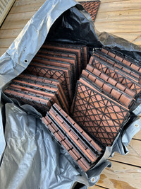 Real Wooden Patio Tiles (40pc)