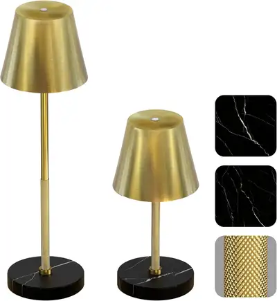 2 Pack Cordless Table Lamps, 5200mAh Rechargeable, 3-Color Touch, View more