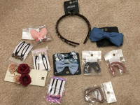 Hair clips, bows, ties and bands NEW