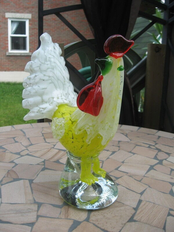 Rooster Murano Glass Blown #H55 Italy in Home Décor & Accents in Kawartha Lakes